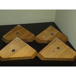 Wooden 7"  Replacement Furniture Couch Chair Pedestal Sofa Legs Set‎ Of 4